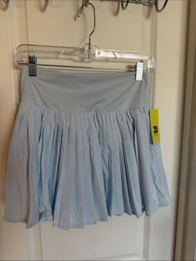 all in motion Pale Blue Pleated Skort